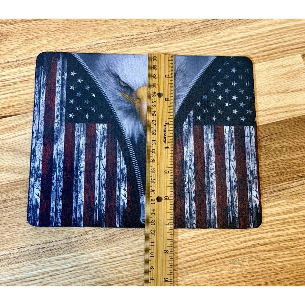 USA Eagle And Flag Mousepad     8.5 X 7